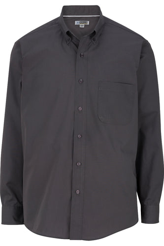 Men's Lightweight Long Sleeve Poplin Shirt - Steel Grey