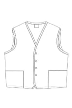 Load image into Gallery viewer, Black 4-Button Unisex Vest with 2 Pockets