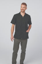 Load image into Gallery viewer, Men&#39;s Essential Zip-Front Service Shirt - Black