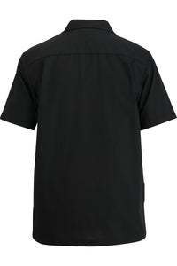 Men's Essential Zip-Front Service Shirt - Black