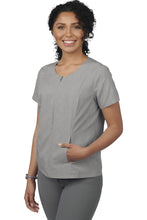 Load image into Gallery viewer, Ladies&#39; Melange Full-Zip Tunic - Cool Grey Heather