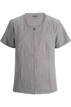 Load image into Gallery viewer, Ladies&#39; Melange Full-Zip Tunic - Cool Grey Heather