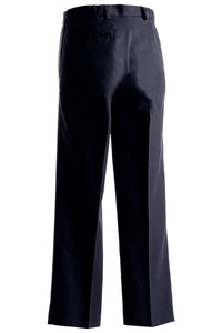 Ladies' Microfiber Flat Front Dress Pant - Black