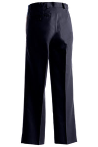 Ladies' Microfiber Flat Front Dress Pant - Navy