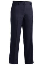 Load image into Gallery viewer, Ladies&#39; Microfiber Flat Front Dress Pant - Navy