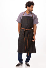 Load image into Gallery viewer, Memphis Black Denim Chefs Bib Apron