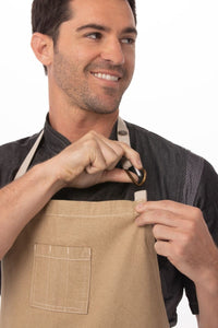 Austin Natural Chefs Bib Adjustable Apron (1 Pocket)