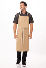 Load image into Gallery viewer, Austin Natural Chefs Bib Adjustable Apron (1 Pocket)