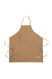 Austin Natural Bib Adjustable Apron (2 Pockets)