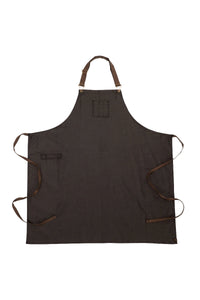 Boulder Black & Brown Chefs Bib Apron