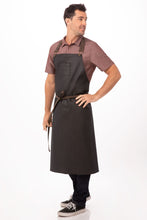 Load image into Gallery viewer, Boulder Black &amp; Brown Chefs Bib Apron