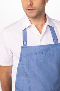 Medford French Blue Bib (3 Pockets)