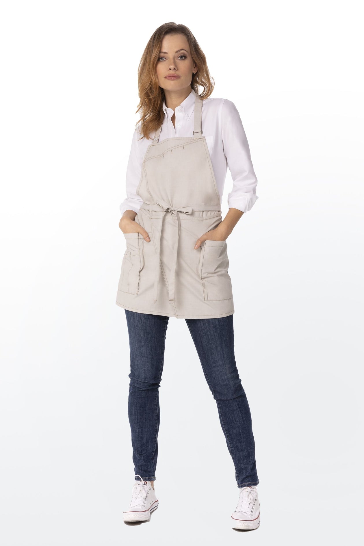 Medford Natural Short Bib (3 Pockets)