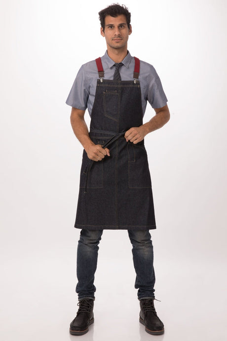 Berkeley Indigo Denim Bib Apron