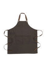 Load image into Gallery viewer, Boulder Black &amp; Brown Bib Apron