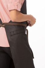 Load image into Gallery viewer, Boulder Black &amp; Brown Bib Apron