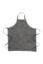 Load image into Gallery viewer, Corvallis Black &amp; Steel Grey Bib Apron