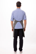 Load image into Gallery viewer, Corvallis Black &amp; Steel Grey Bib Apron