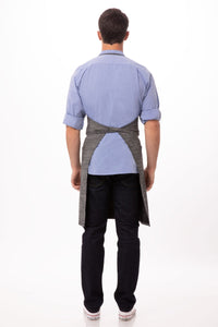 Corvallis Black & Steel Grey Bib Apron