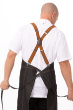 Load image into Gallery viewer, Berkeley Black Denim Chef&#39;s Bib Apron