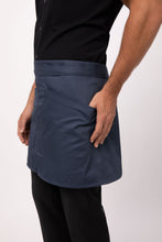 Load image into Gallery viewer, Chef Works Blue Largo Half Bistro Apron