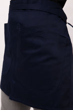 Load image into Gallery viewer, Chef Works Dark Navy Largo Half Bistro Apron