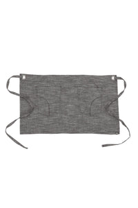 Corvallis Black & Steel Grey Half Bistro Apron