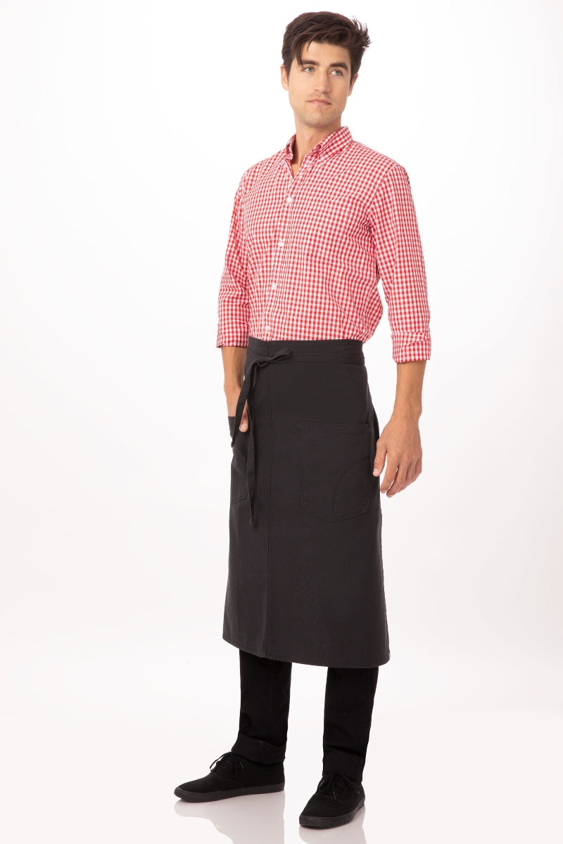 Rockford Steel Grey Bistro Apron (2 Pockets)