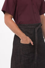 Load image into Gallery viewer, Corvallis Black &amp; Burgundy Bistro Apron