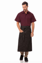 Load image into Gallery viewer, Corvallis Black &amp; Burgundy Bistro Apron