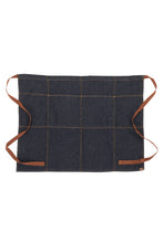 Load image into Gallery viewer, Memphis Indigo Blue Denim Bistro Apron