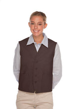 Load image into Gallery viewer, Cardi / DayStar Brown 4-Button Unisex Vest with 2 Pockets