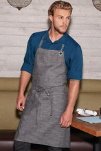 Load image into Gallery viewer, Chef Works Black &amp; Steel Grey Corvallis Bib Apron