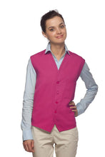 Load image into Gallery viewer, Cardi / DayStar Hot Pink 4-Button Unisex Vest with 1 Pocket