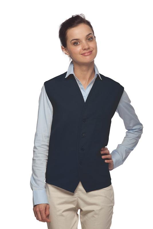 Cardi / DayStar Navy 4-Button Unisex Vest with 1 Pocket