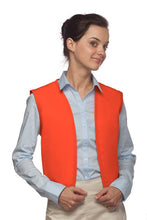 Load image into Gallery viewer, Cardi / DayStar Orange No Buttons Unisex Vest with No Pockets