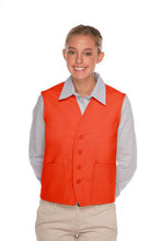 Load image into Gallery viewer, Cardi / DayStar Orange 4-Button Unisex Vest with 2 Pockets