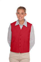 Load image into Gallery viewer, Cardi / DayStar Red 4-Button Unisex Vest with 2 Pockets