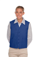 Load image into Gallery viewer, Cardi / DayStar Royal Blue 4-Button Unisex Vest with 2 Pockets