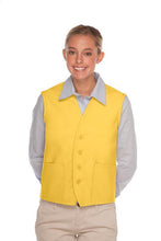 Load image into Gallery viewer, Cardi / DayStar Yellow 4-Button Unisex Vest with 2 Pockets