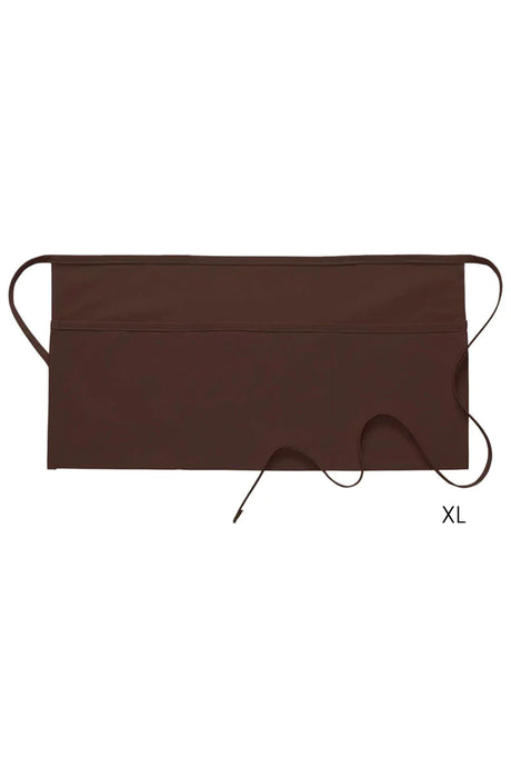 Brown XL Waist Apron (3 Pockets)