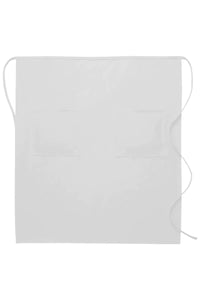 White Full Bistro Apron (2 Pockets)