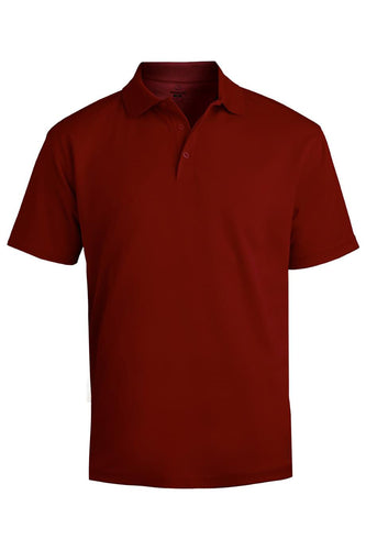 Edwards S Men's Hi-Performance Polo - Burgundy