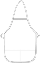 Load image into Gallery viewer, Orange Kid&#39;s Bib Apron (2 Pockets)