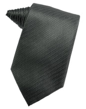 Load image into Gallery viewer, Cardi Self Tie Asphalt Herringbone Necktie