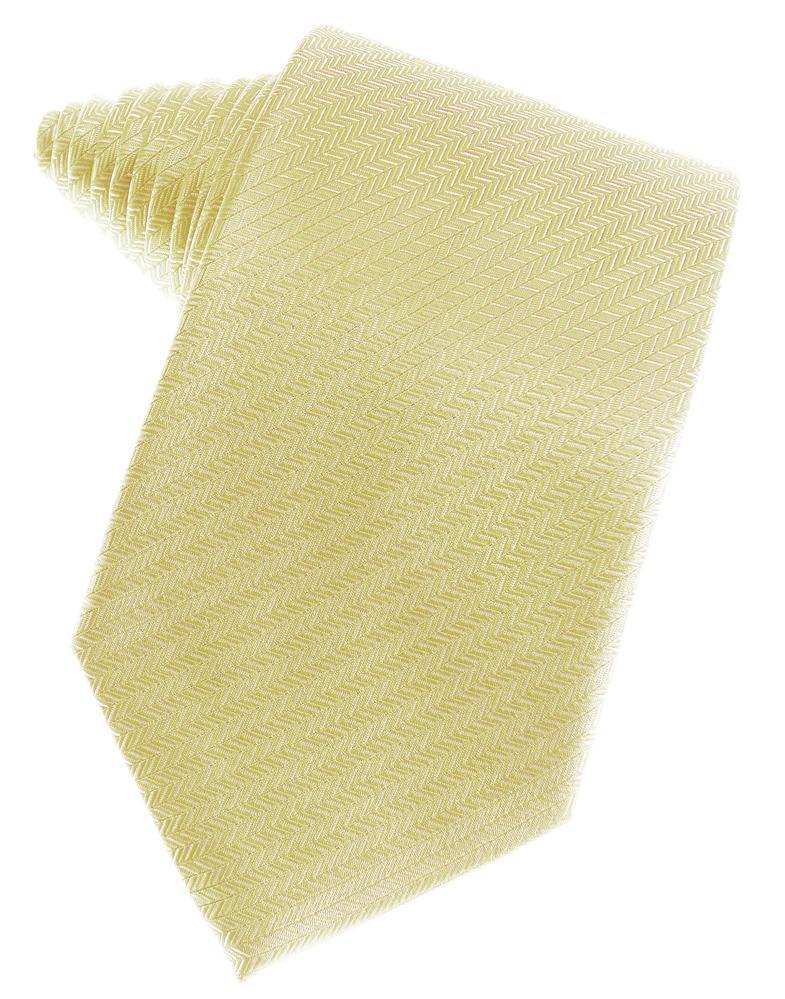 Cardi Self Tie Banana Herringbone Necktie