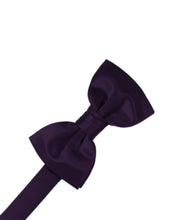 Load image into Gallery viewer, Cardi Amethyst Luxury Satin Bow Tie