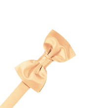 Load image into Gallery viewer, Cardi Apricot Luxury Satin Bow Tie