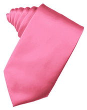 Load image into Gallery viewer, Cardi Self Tie Bubblegum Luxury Satin Necktie