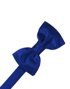 Cardi Royal Blue Luxury Satin Bow Tie